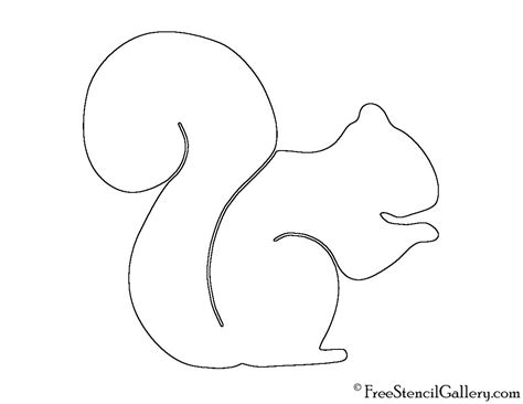 free printable squirrel template